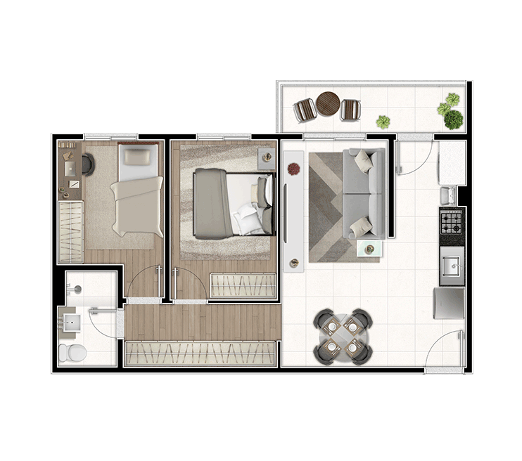 Planta C - 58m²